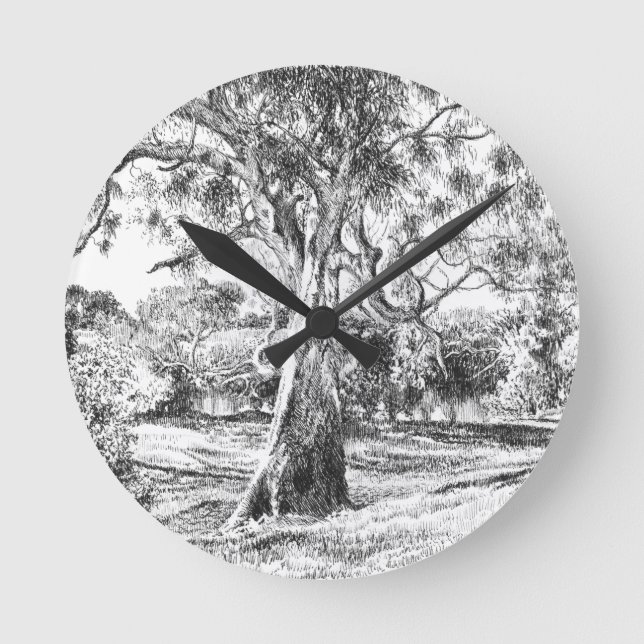 Horloge Ronde Le Winnie l'Arbre à l'Oeil - Coussin (Recto)