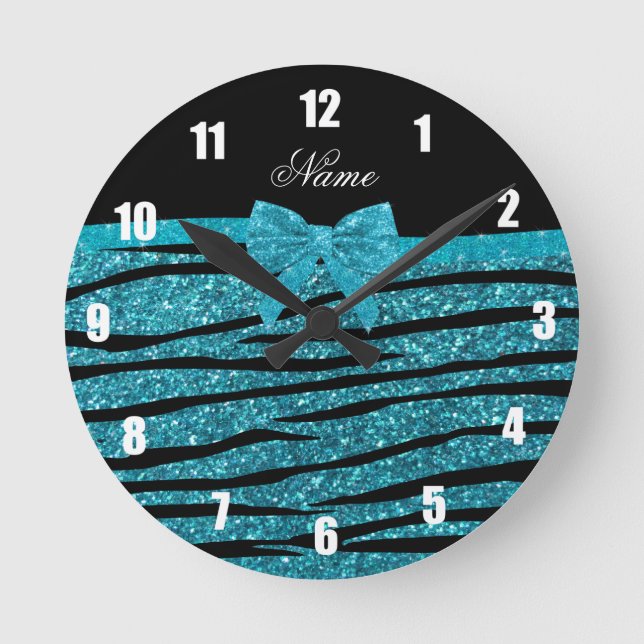 Horloge Ronde Le zèbre nommé fait sur commande de parties (Recto)