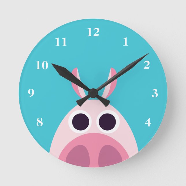 Horloge Ronde Leary le cochon (Recto)