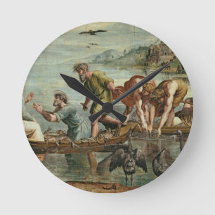 Horloge Ronde L'ébauche miraculeuse des poissons (bande dessin