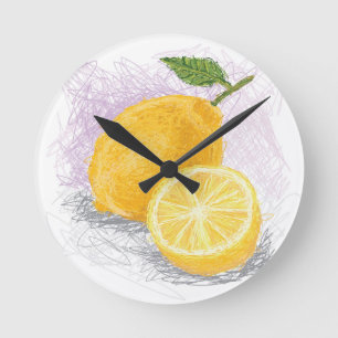 Horloge Ronde lemon