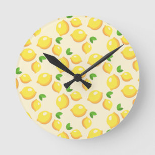 Horloge Ronde Lemon Prince Kitchen Clock