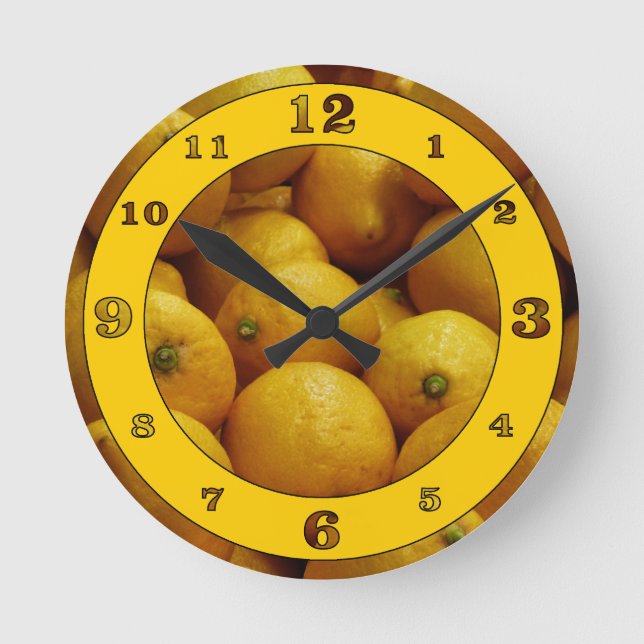 Horloge Ronde Lemony Time (Recto)