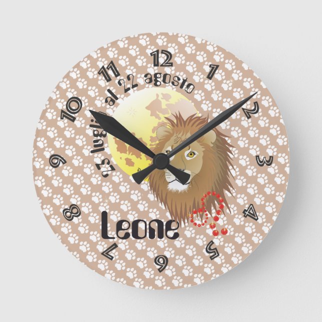 Horloge Ronde Leone 23 luglio al 22 agosto orologio (Recto)
