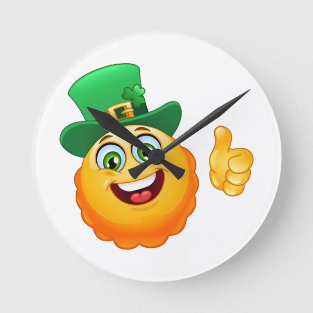 Horloge Ronde leprechaun emoji (Recto)