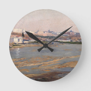 Horloge Ronde Les banques de la rivière Manzanares, 1912 (huile