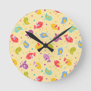Horloge Ronde Les bébés patent