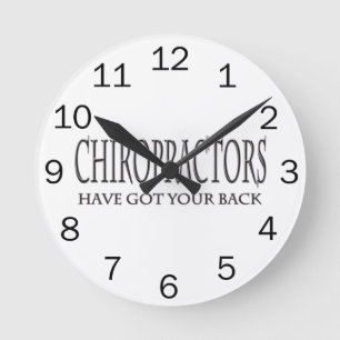 Horloge Ronde Les chiropraticiens ont ton dos