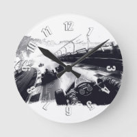 Les coureurs de Go-Cart en marche autour de la pis