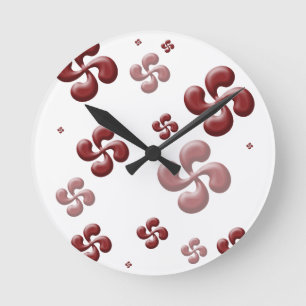Horloge Ronde Les croix Basque 3d !