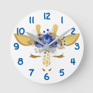 Horloge Ronde Les Enfants de Blue Giraffe