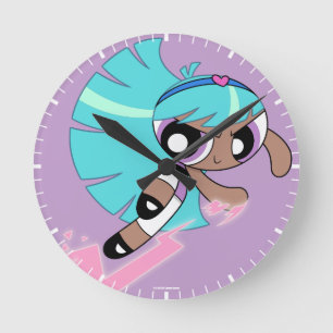 Horloge Ronde Les filles puffées