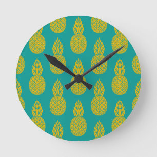 Horloge Ronde Les fruits tropicaux de l'ananas