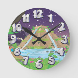 Horloge Ronde Les jardins suspendus de Babylone