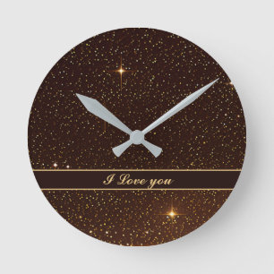 Horloge Ronde Les motifs pointus volent, blancs