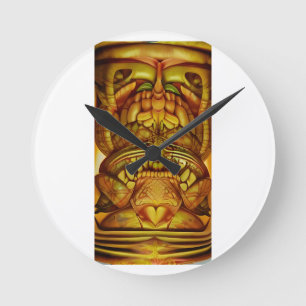 Horloge Ronde Les Nouveaux Tiki Freaks