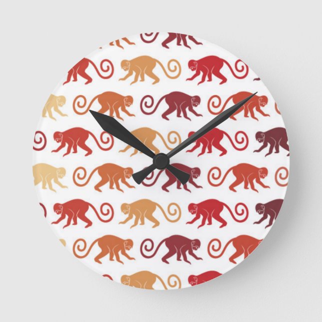 Horloge Ronde Les Patters de Red Monkey (Recto)