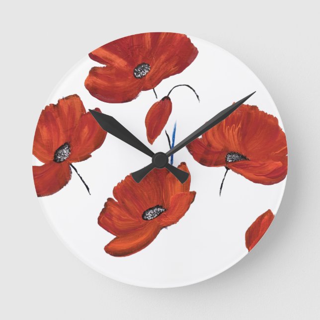 Horloge Ronde Les pavots (Recto)