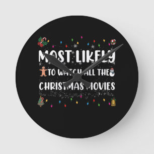 Horloge Ronde Les Plus Susceptibles De Regarder Tous Les Films D