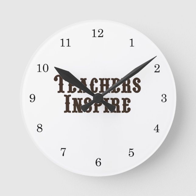Horloge Ronde Les professeurs inspirent (Recto)