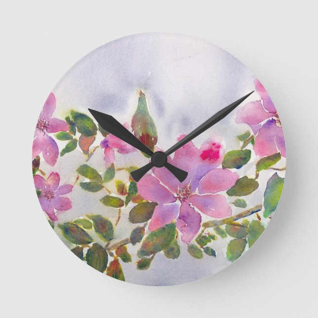 Horloge Ronde Les Roses de Nana (Recto)