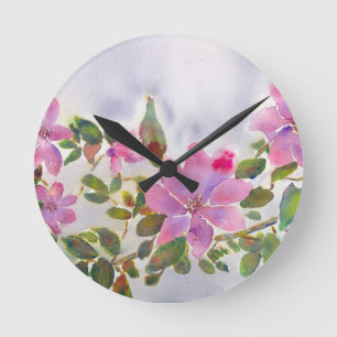 Horloge Ronde Les Roses de Nana