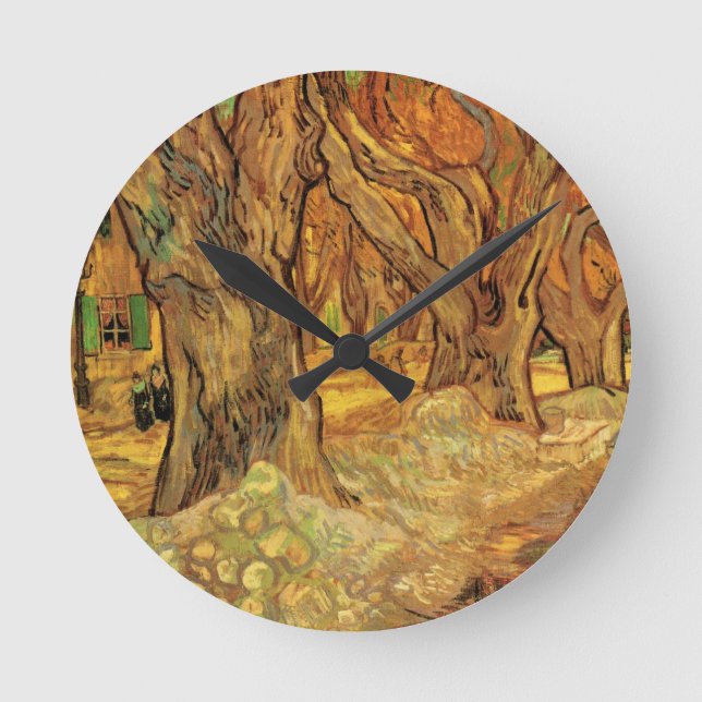 Horloge Ronde Les sens de la route par Vincent van Gogh (Recto)