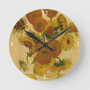 Horloge Ronde Les tournesols de Vincent van Gogh, 1878