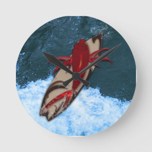 Horloge Ronde Les vagues sont là