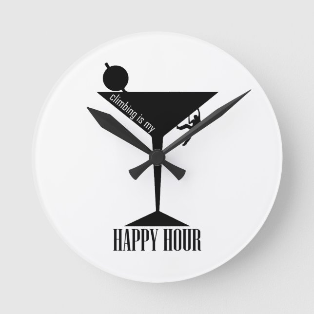 Horloge Ronde L'Escalade Est Mon Heureuse Heure (Recto)