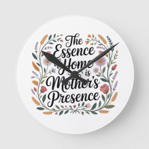 Horloge Ronde L'essence de la maison est la présence de la mère