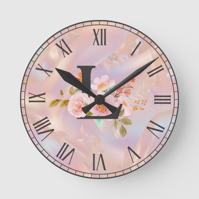 Horloge Ronde Lettre L (Recto)