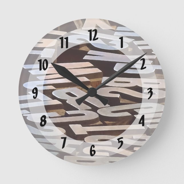 Horloge Ronde Lettres de saisie (Recto)
