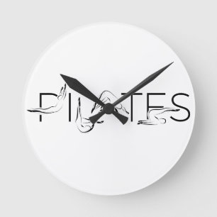 Horloge Ronde Lettres Pilates Instructor Pilates