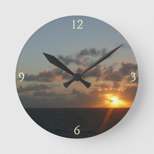 Horloge Ronde Lever du soleil sur San Juan I Porto Rico (Recto)