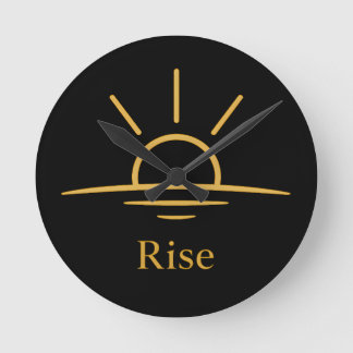 Horloge Ronde Lever — Lever du soleil minimaliste