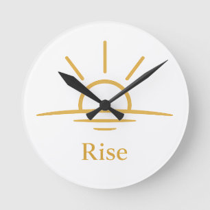Horloge Ronde Lever — Lever du soleil minimaliste