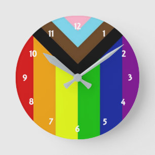 Horloge ronde LGBTQ+ Pride