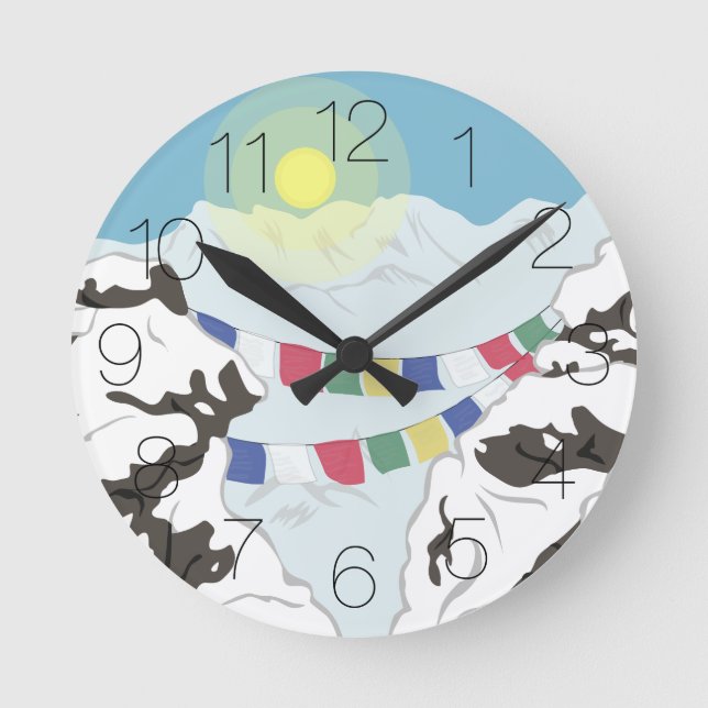 Horloge Ronde L'Himalaya (Recto)