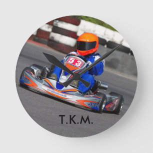 Horloge Ronde L'horloge karting 100CC de TKM vont kart