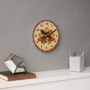 Horloge Ronde L'horloge turque de Thankesgiving
