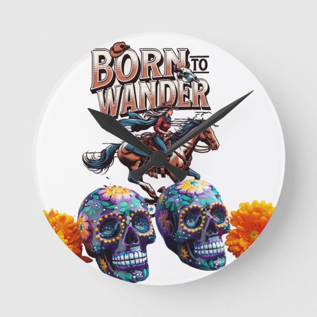 Horloge Ronde Libérez votre style avec l'art mural (Recto)