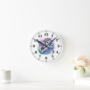 Horloge Ronde Licorne