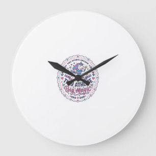 Horloge Ronde Licorne Petit Athlète Grande Magie Imprimé ludique