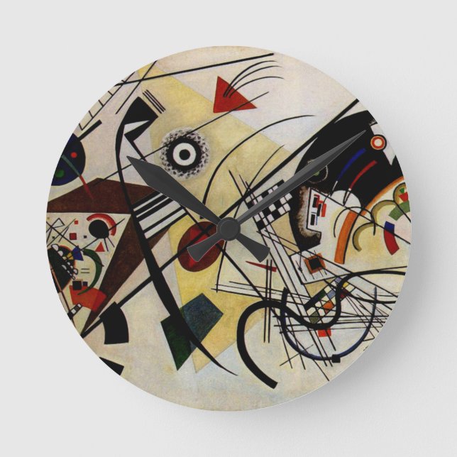 Horloge Ronde Ligne ininterrompue Kandinsky Transverse (Recto)