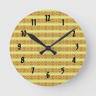 Horloge Ronde Lignes bulles Abstraites