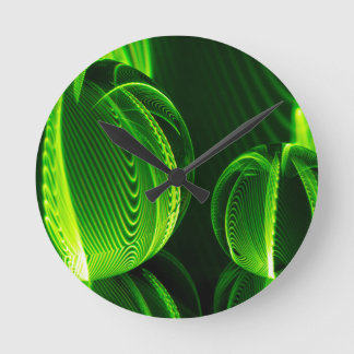 Horloge Ronde Lignes de chaux dans deux boules