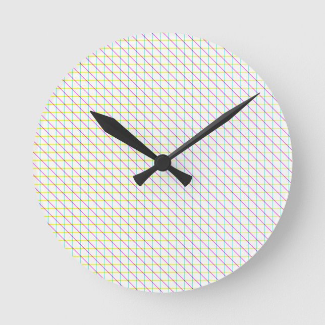 Horloge Ronde Lignes diagonales (Recto)
