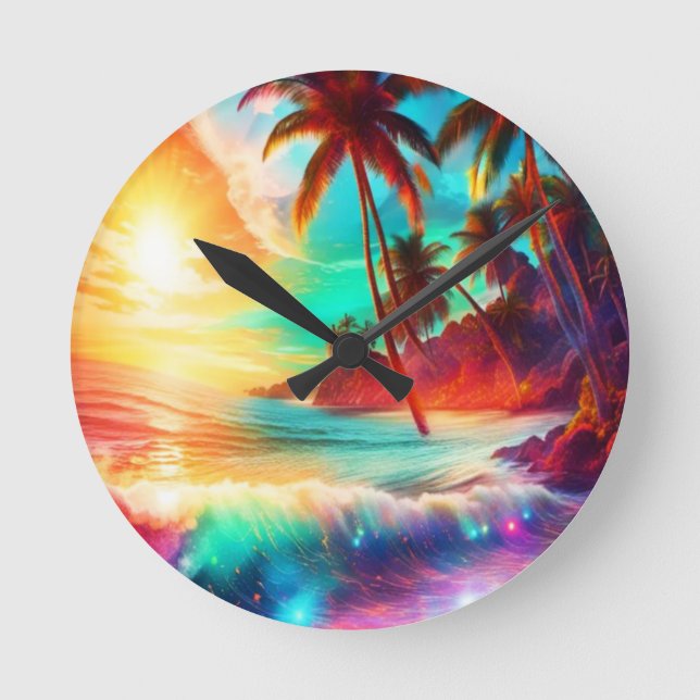 Horloge Ronde L'Imaginaire Tropical (Recto)