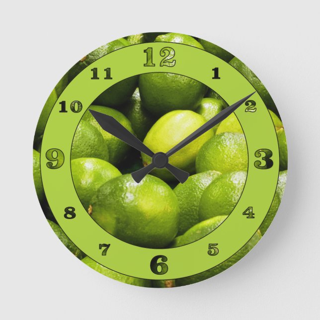 Horloge Ronde Lime Time (Recto)